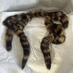 Vintage Raccoon Tail Scarf/Stole